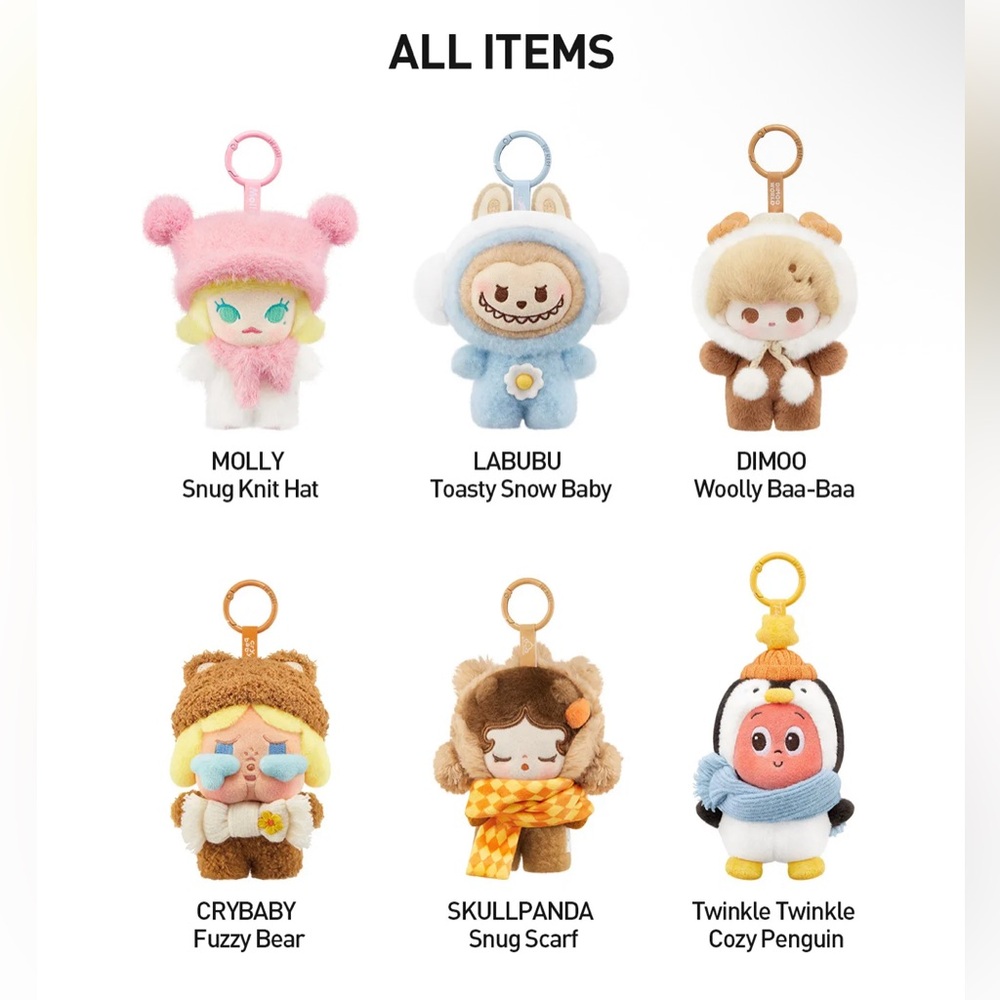 Labubu Toasty Snow Baby - Fluffy & Cozy Plush Pendant Blind Box - Picture 7 of 7